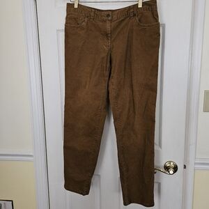 Lands End Brown Corduroys Sz 10